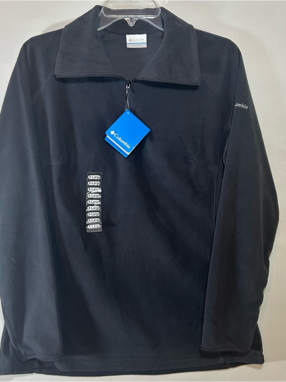 Columbia Black Quarter-Zip Fleece Pullover